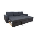 Kampinė sofa-lova INGMAR tamsiai pilka - Image 3