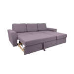 Kampinė sofa lova INGMAR vintage rožinė - Image 3