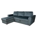 Kampinė sofa lova INGMAR žalias aksomas - Image 10