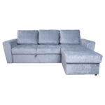 Kampinė sofa lova INGMAR melsvai pilka - Image 3