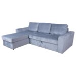 Kampinė sofa lova INGMAR melsvai pilka - Image 9