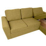 Kampinė sofa lova INGMAR rudeniškai geltona - Image 5