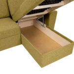 Kampinė sofa lova INGMAR rudeniškai geltona - Image 6