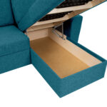 Kampinė sofa lova INGMAR žalia - Image 6