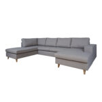 Kampinė sofa HARALD LC, pilka