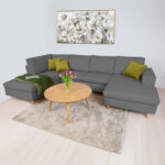 Kampinė sofa HARALD LC, tamsiai pilka - Image 5