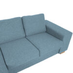 Kampinė sofa DAGMAR šviesiai mėlyna - Image 4