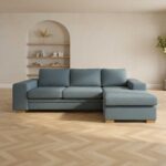 Kampinė sofa DAGMAR šviesiai mėlyna - Image 8