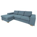 Kampinė sofa DAGMAR šviesiai mėlyna - Image 9