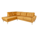 Kampinė sofa HEIVI LC, geltonas aksomas - Image 2