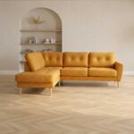 Kampinė sofa HEIVI LC, geltonas aksomas - Image 9