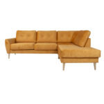 Kampinė sofa HEIVI RC, geltonas aksomas - Image 3