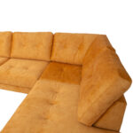 Kampinė sofa HEIVI RC, geltonas aksomas - Image 5