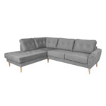 Kampinė sofa HEIVI LC, pilkas aksomas - Image 2