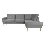 Kampinė sofa HEIVI RC, pilkas aksomas - Image 3