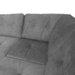 Kampinė sofa HEIVI RC, pilkas aksomas - Image 6