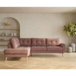 Kampinė sofa HEIVI LC, rusvai rausvos spalvos - Image 12