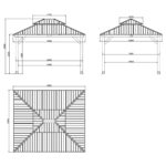 Pavėsinė CEDAR 3,36x3,9m - Image 2