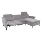 Kampinė sofa DAYTON RC, elektrinė, šviesiai pilka - Image 2