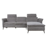 Kampinė sofa DAYTON RC, elektrinė, šviesiai pilka - Image 3