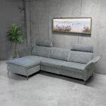 Kampinė sofa DAYTON RC, elektrinė, šviesiai pilka - Image 7