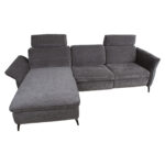 Kampinė sofa DAYTON LC, elektrinė, tamsiai pilka - Image 6