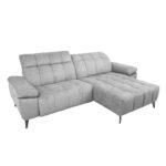 Kampinė sofa LUZERN RC, elektrinė, šviesiai pilka - Image 5