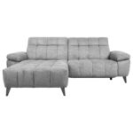 Kampinė sofa LUZERN LC, elektrinė, šviesiai pilka - Image 3