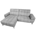 Kampinė sofa LUZERN LC, elektrinė, šviesiai pilka - Image 4