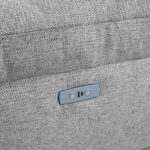 Kampinė sofa LUZERN LC, elektrinė, šviesiai pilka - Image 7