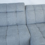 Kampinė sofa LUZERN RC, elektrinis atsilenkiantis minkštasuolis, melsvai pilka - Image 6