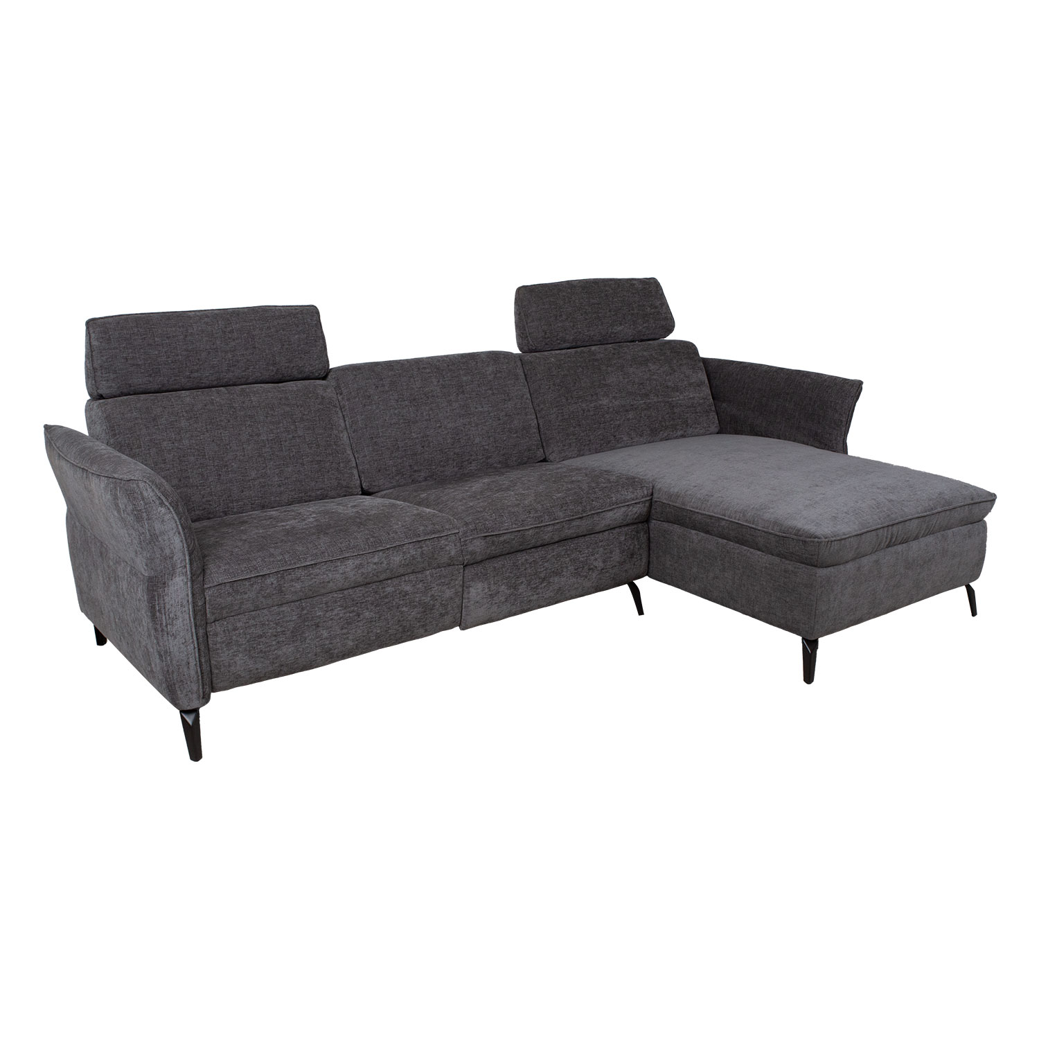 17465 Kampinė sofa DAYTON RC, elektrinė, tamsiai pilka - Image 1