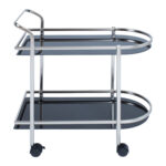 Serviravimo vežimėlis GERTU juodas/nikelio spalvos - Image 2