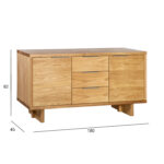 Šoninė lenta LISBON 180x45xH82cm, ąžuolas - Image 3