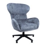 Fotelis KAROLINA pilkas