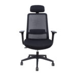 Darbo kėdė SANTO juodo tinklinio audinio - Image 2