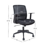 Darbo kėdė FARO juoda - Image 6