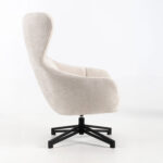 Fotelis LIONEL baltas - Image 3