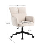 Darbo kėdė LORENA balta - Image 6