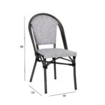 Kėdė LATTE pilka - Image 2