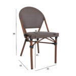 Kėdė BAMBUS ruda - Image 8