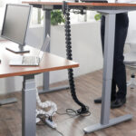 Kabelio nugarėlė 129×7,5 cm, baltas ABS plastikas - Image 3