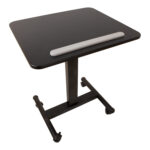 Mobilus rašomasis stalas ERGO 60x52xH74,5-114,5cm, juodas - Image 4