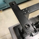 Rašomasis stalas ERGO su 1 varikliu 70x40xH65-103cm, juodas - Image 7