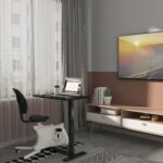 Rašomasis stalas ERGO su 1 varikliu 70x40xH65-103cm, juodas - Image 11