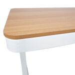 Rašomasis stalas ERGO su 1 varikliu 120x60xH72-121cm, ąžuolo/baltos spalvos - Image 5