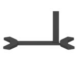 Rašomasis stalas ERGO su viena koja 70x40xH67,5-106cm, rankinis, juodas - Image 2