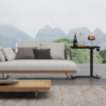 Rašomasis stalas ERGO su viena koja 70x40xH67,5-106cm, rankinis, juodas - Image 6