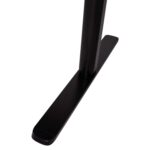 Rašomasis stalas ERGO LIGHT su 1 varikliu 120x60xH72,5-117,5cm, juodas - Image 5