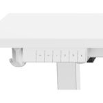 Vaikiškas rašomasis stalas ERGO KID su 1 varikliu 112x60xH56-80cm, baltas - Image 4